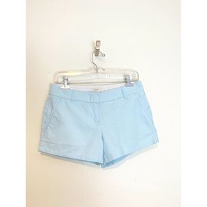 J Crew Shorts women's size 2 light blue cotton